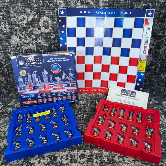 bulbhead Other - NEW 2020 BulbHead Battle for White House Chess Set Biden Trump Collectible Game
